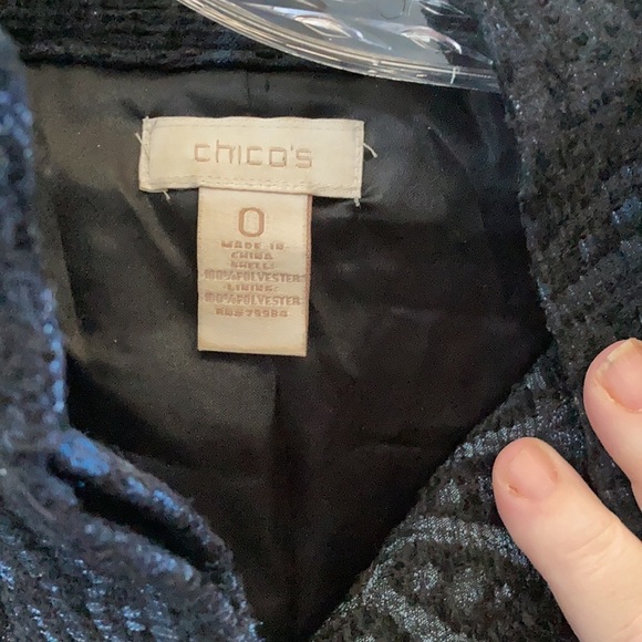 Ladies Chico’s brocade jacket 0 small - Picture 4 of 4